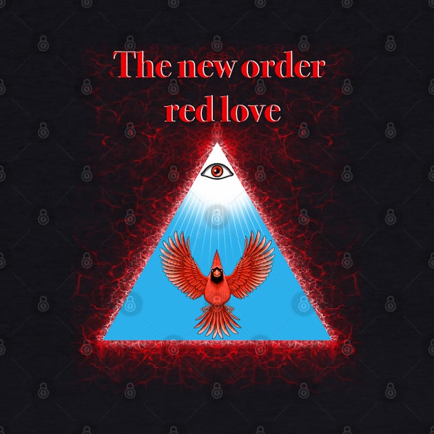 Red Cardinal bird new order red love by Artardishop